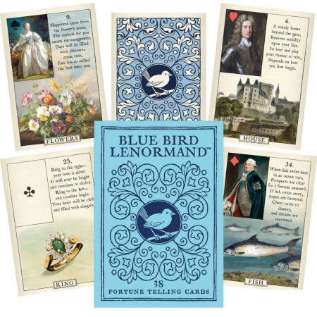 Blue Bird Lenormand kortos US Games Systems